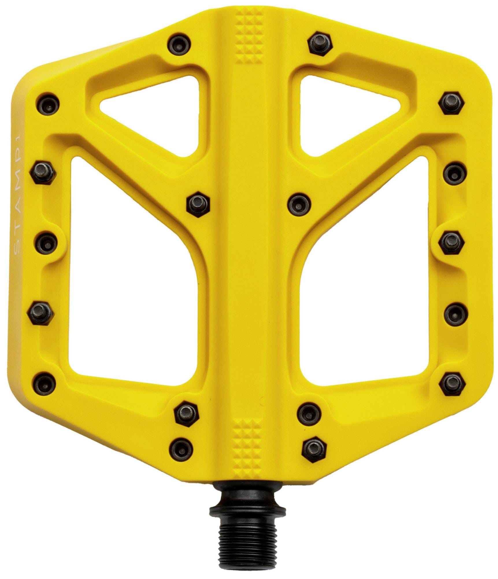 Pedały rowerowe CRANKBROTHERS Stamp 1 Large - żółte