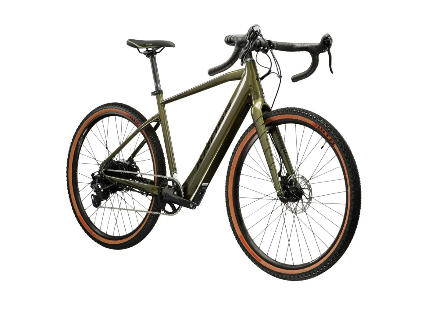 Rower elektryczny ESKER HYBRID 2.0 349 - kolor khaki czarny - rozmiar M